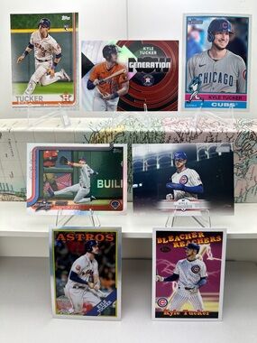 Kyle Tucker Rookie card in lot of 7 (Astros, Cubs)